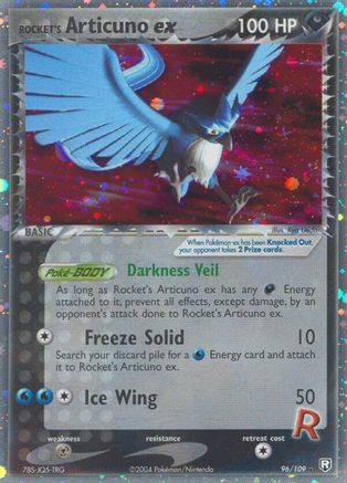 Rocket's Articuno ex 096/109 - Ultra Rare - Holofoil