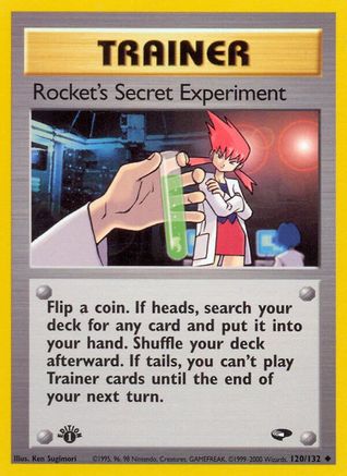 Rocket's Secret Experiment 120/132/132 - Uncommon - 1st Edition