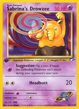 Sabrina's Drowzee 092/132/132 - Common - Unlimited