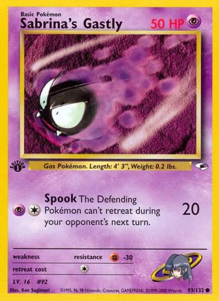 Sabrina's Gastly 093/132/132 - Common - Unlimited