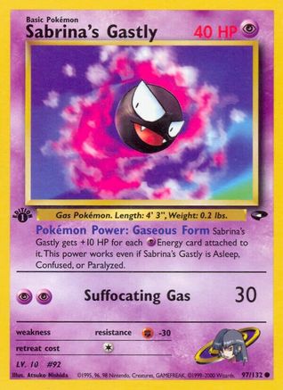 Sabrina's Gastly (97) 097/132/132 - Common - 1st Edition