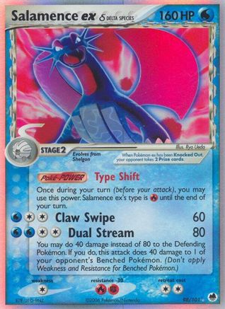 Salamence ex (Delta Species) 098/101 - Ultra Rare - Holofoil