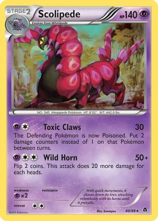 Scolipede 040/98 - Rare