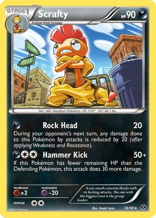 Scrafty 074/99 - Holo Rare - Holofoil