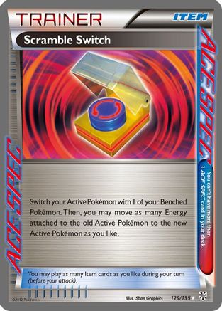 Scramble Switch 129/135/135 - Rare Ace - Holofoil