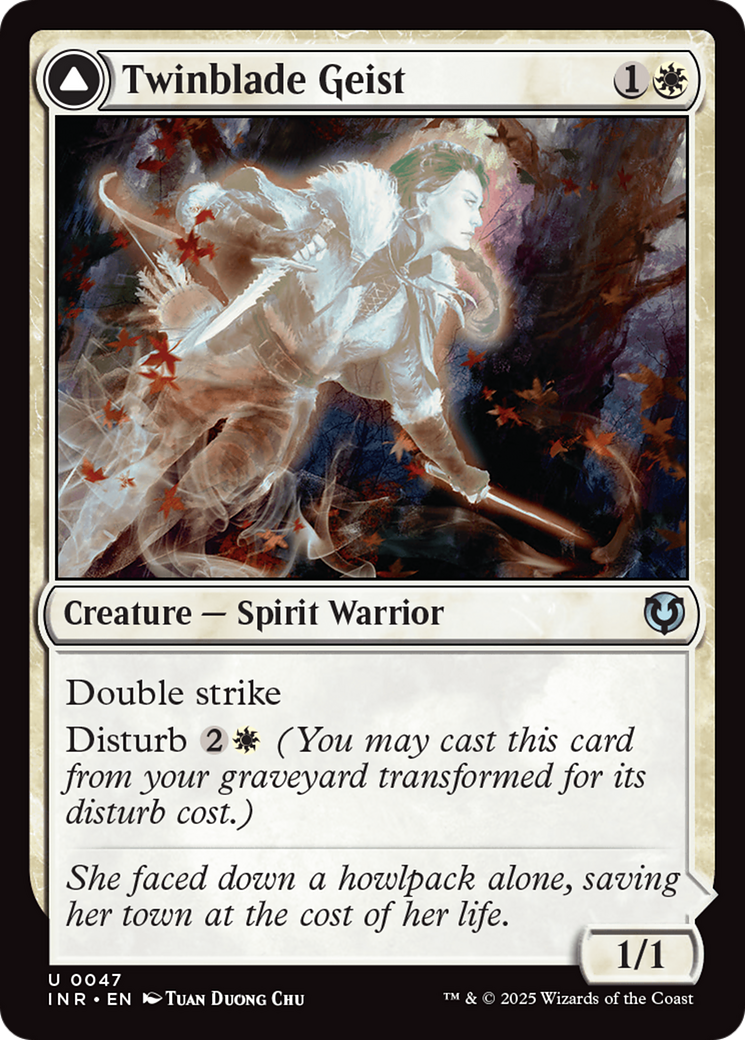 Twinblade Geist // Twinblade Invocation (-047) - Innistrad Remastered Foil