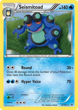 Seismitoad 024/101 - Rare