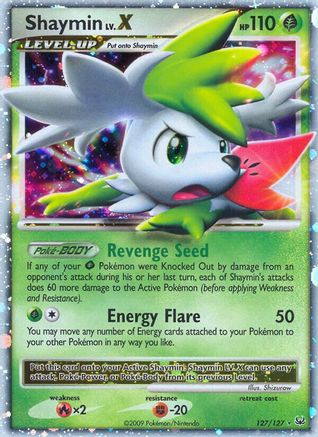 Shaymin Lv.X (Sky Forme) 127/127 - Ultra Rare - Holofoil