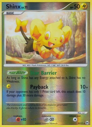 Shinx (Shiny) SH12/99 - Shiny Holo Rare - Reverse Holofoil