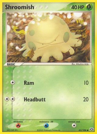 Shroomish 063/106 - Common - Reverse Holofoil