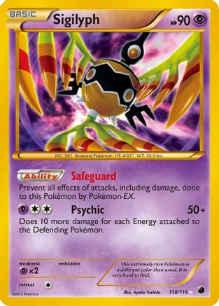 Sigilyph 118/116 - Secret Rare - Holofoil