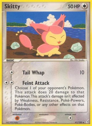 Skitty 041/100/100 - Uncommon - Reverse Holofoil