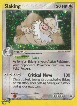 Slaking 012/109 - Holo Rare - Holofoil