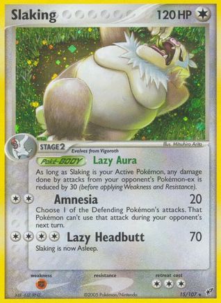 Slaking 015/107 - Holo Rare - Reverse Holofoil