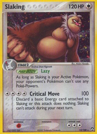 Slaking 013/108 - Holo Rare - Holofoil