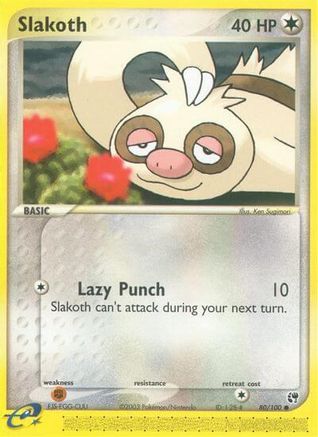 Slakoth 080/100/100 - Common - Reverse Holofoil