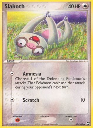 Slakoth 063/108/108 - Common - Reverse Holofoil