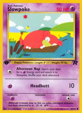 Slowpoke 067/82/82 - Common - 1st Edition