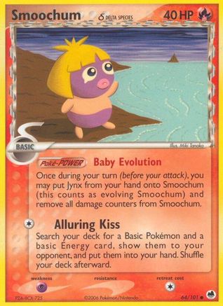 Smoochum (Delta Species) 064/101/101 - Common - Reverse Holofoil