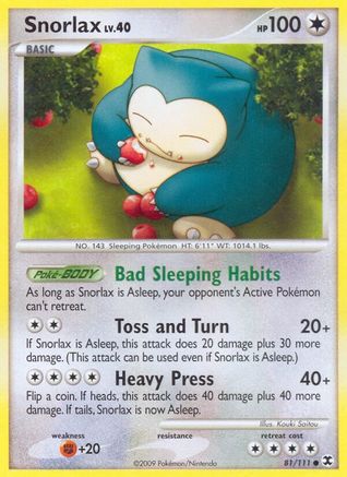 Snorlax (81) 081/111/111 - Common