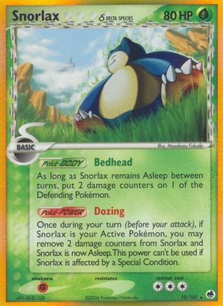 Snorlax (Delta Species) 010/101/101 - Holo Rare - Holofoil