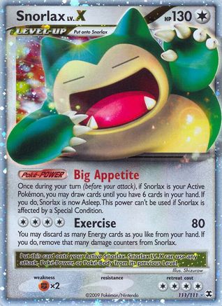 Snorlax Lv.X 111/111 - Ultra Rare - Holofoil
