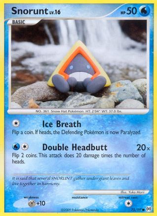 Snorunt 075/99/99 - Common