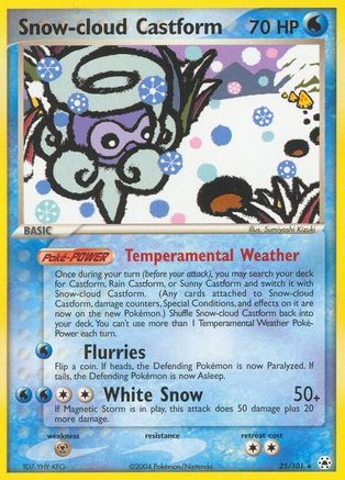 Snow-cloud Castform 025/101 - Rare