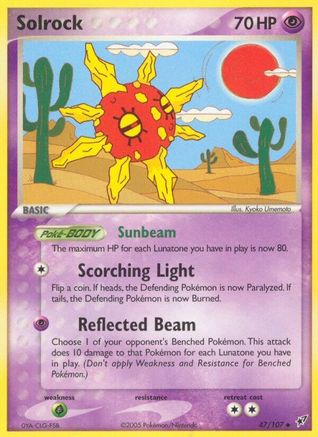 Solrock 047/107 - Uncommon - Reverse Holofoil
