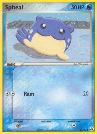 Spheal 065/92/92 - Common - Reverse Holofoil