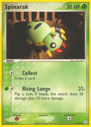 Spinarak 078/109/109 - Common - Reverse Holofoil