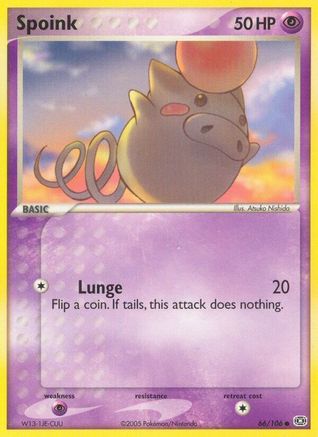 Spoink 066/106/106 - Common - Reverse Holofoil