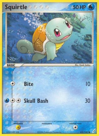 Squirtle 063/100/100 - Common - Reverse Holofoil