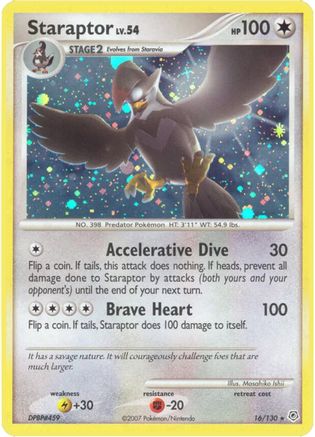 Staraptor 016/130 - Holo Rare - Holofoil
