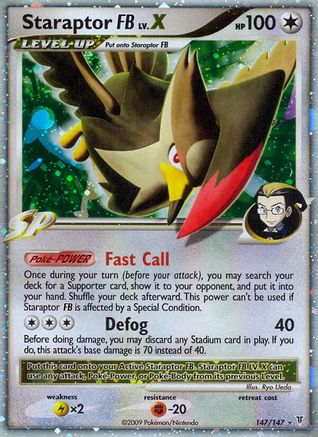 Staraptor FB Lv.X 147/147 - Ultra Rare - Holofoil