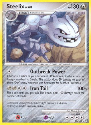 Steelix 028/100 - Rare