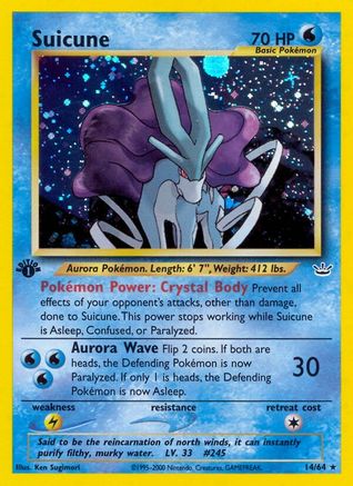 Suicune (14) 014/64 - Holo Rare - 1st Edition Holofoil