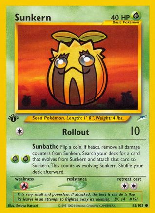 Sunkern 083/105/105 - Common - 1st Edition