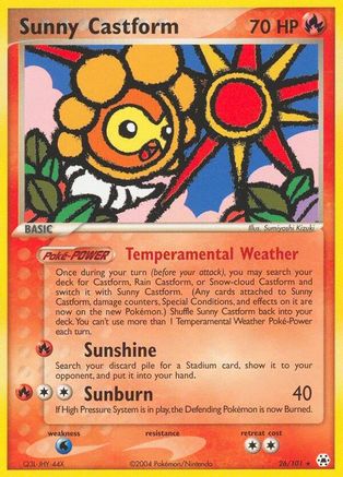 Sunny Castform 026/101 - Rare