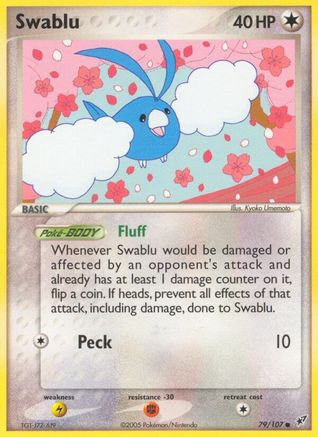 Swablu 079/107/107 - Common - Reverse Holofoil