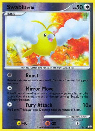 Swablu (Shiny) SH5/127 - Shiny Holo Rare - Reverse Holofoil