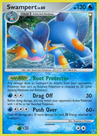 Swampert 012/147 - Holo Rare - Holofoil