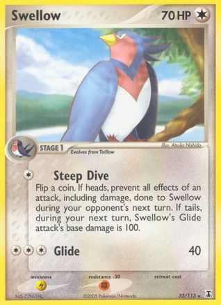 Swellow 032/113 - Rare - Reverse Holofoil