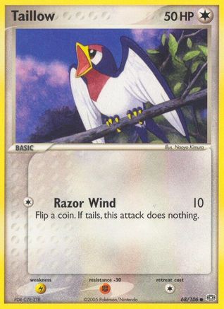Taillow 068/106 - Common - Reverse Holofoil