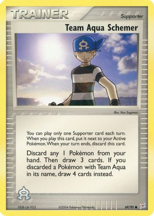 Team Aqua Schemer 069/95/95 - Common - Reverse Holofoil