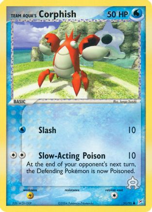 Team Aqua's Corphish 051/95/95 - Common
