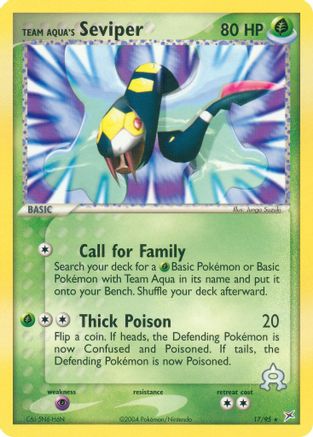 Team Aqua's Seviper 017/95 - Rare