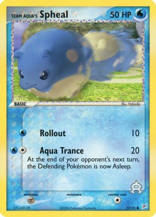 Team Aqua's Spheal 057/95/95 - Common
