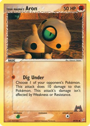 Team Magma's Aron 059/95/95 - Common