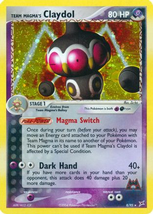 Team Magma's Claydol 008/95/95 - Holo Rare - Holofoil